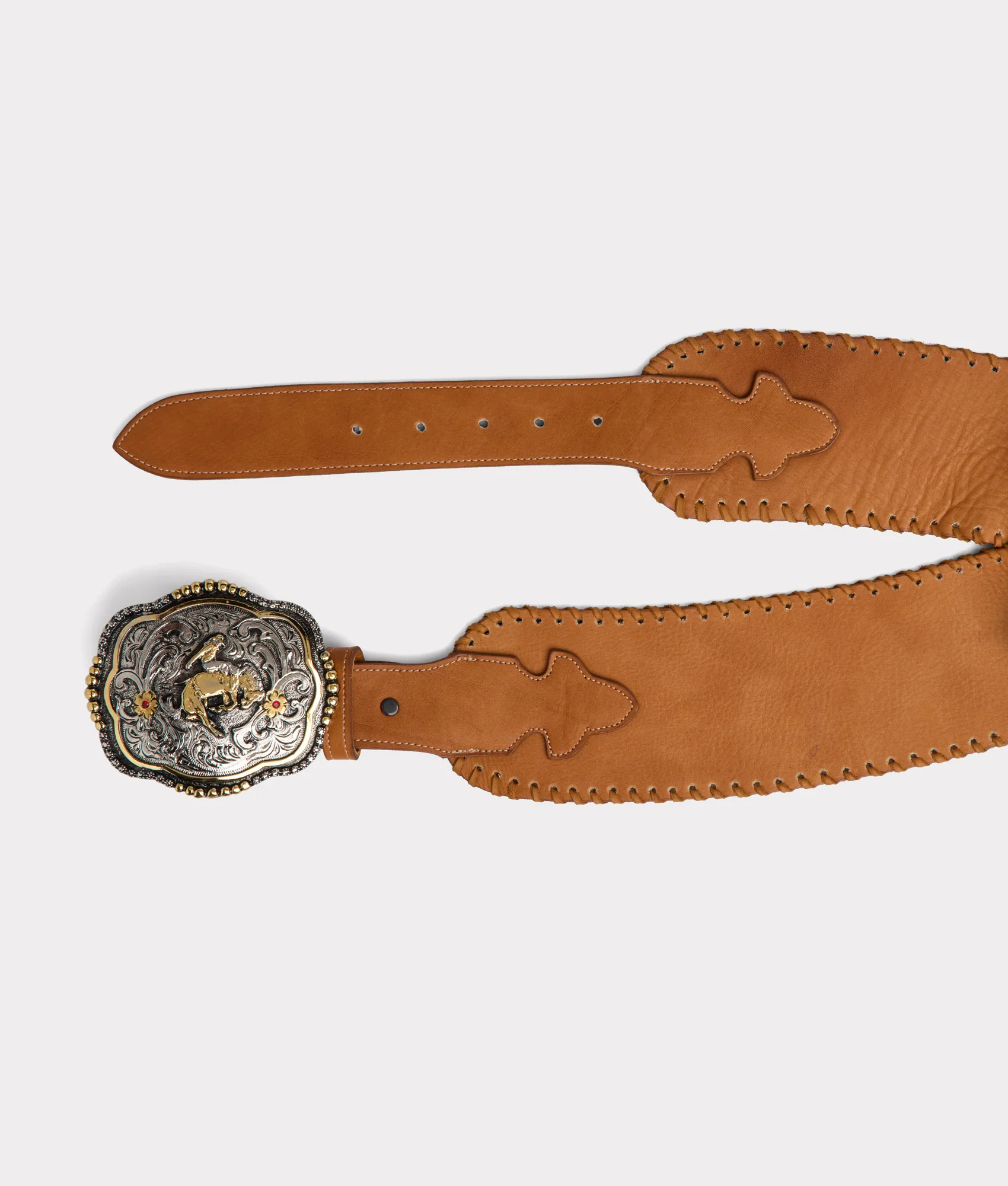 Trophy Buckle Belt - Light Tan