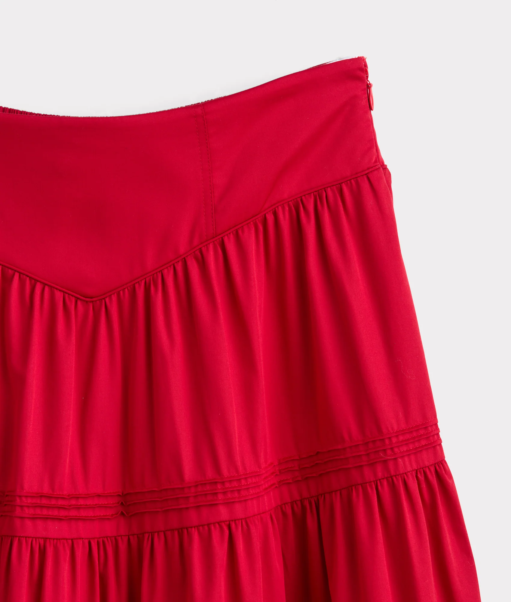 Dakota Tiered Skirt - Red