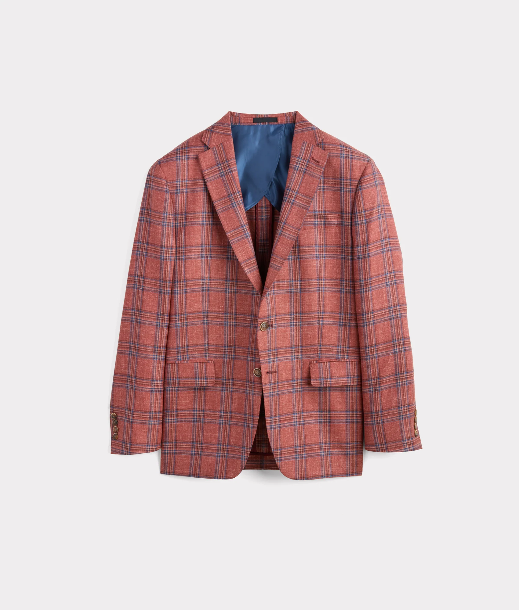 Lucchese Sport Coat :: Rust/Blue Plaid