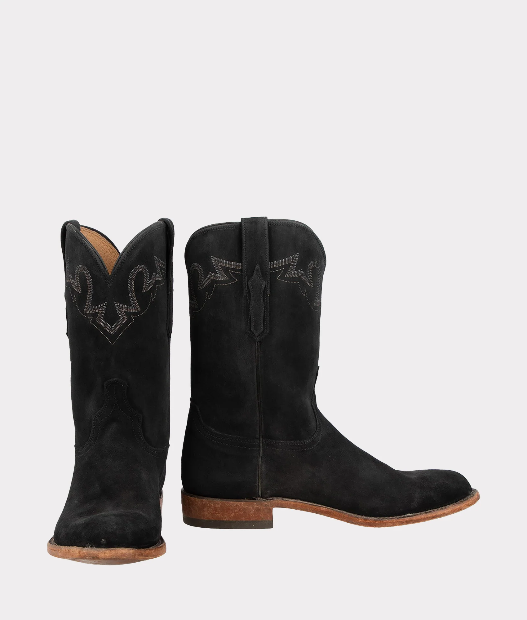 Sunset Suede :: Distressed Black