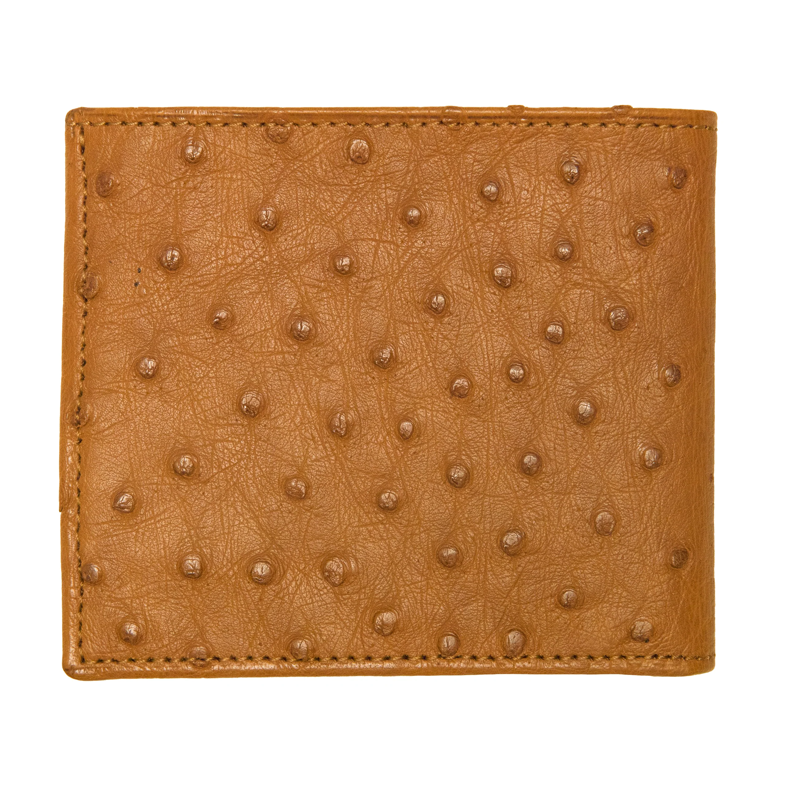 Hipster Wallet – Ostrich :: Cognac
