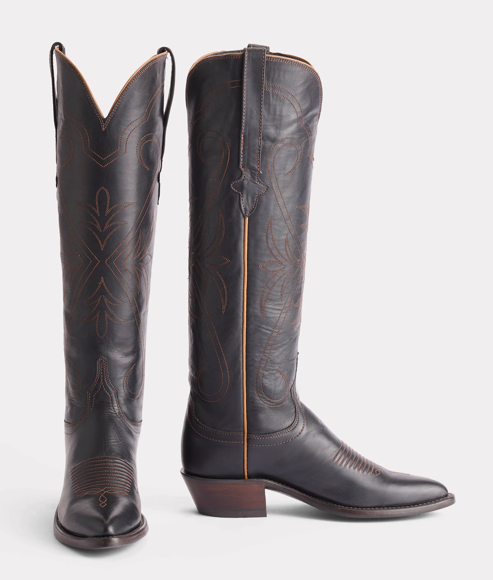 Saltillo Tall :: Black + Cognac