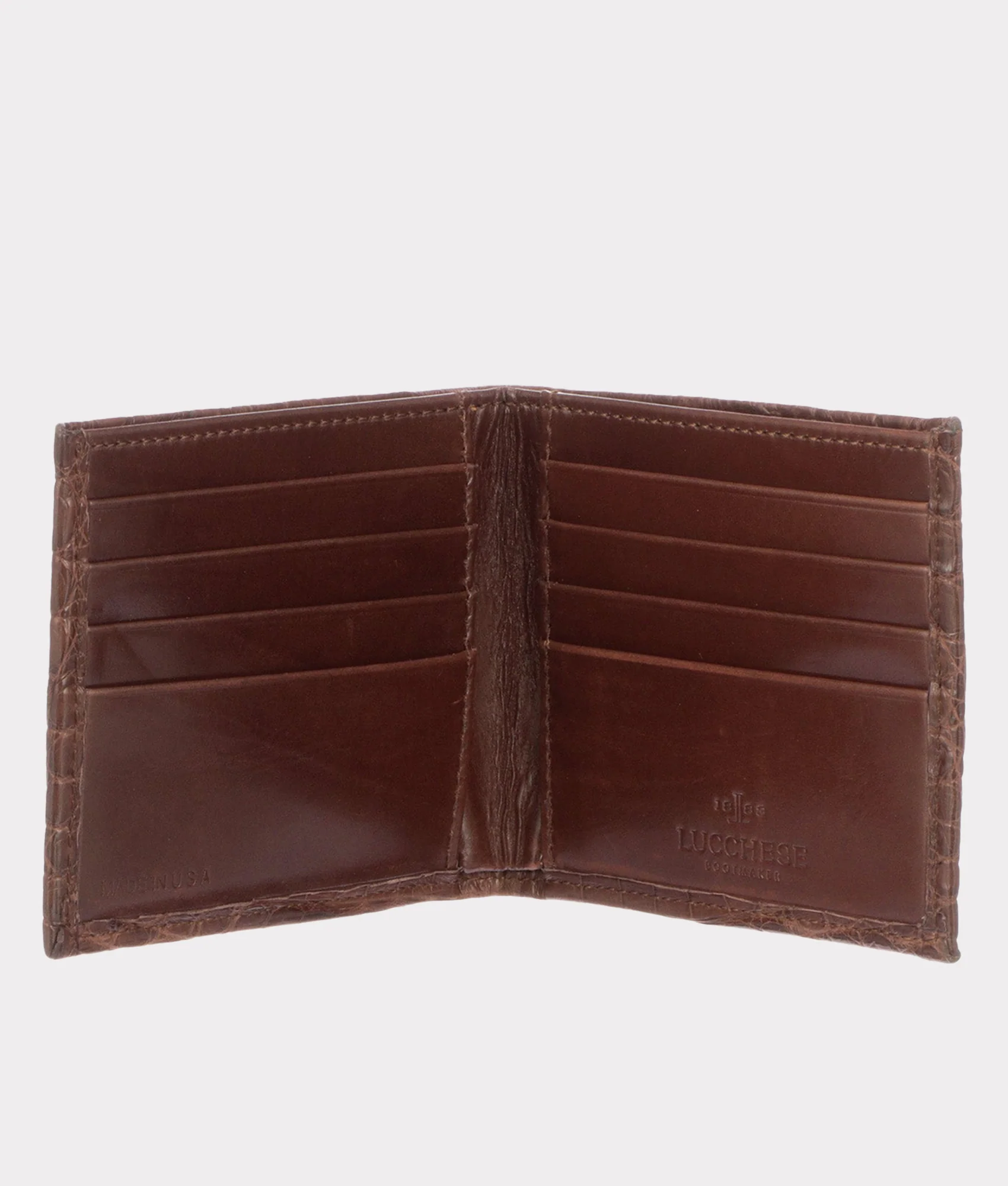 Hipster Wallet – Crocodile :: Sienna