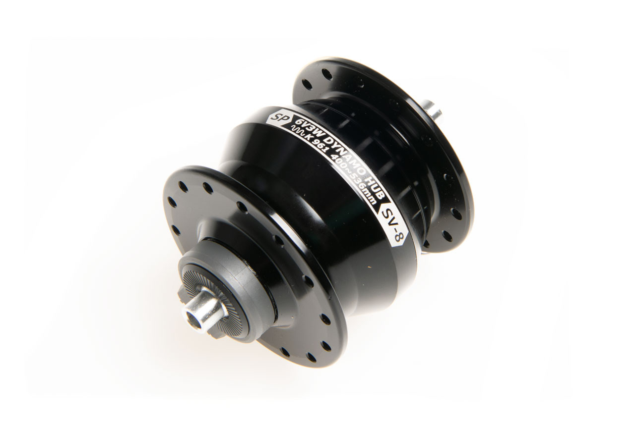 Brompton Front Dynamo Hub SV8 28 Holes Black