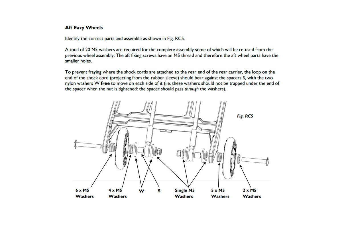 Eazy Wheel Rollers With Fittings 6mm Holes
