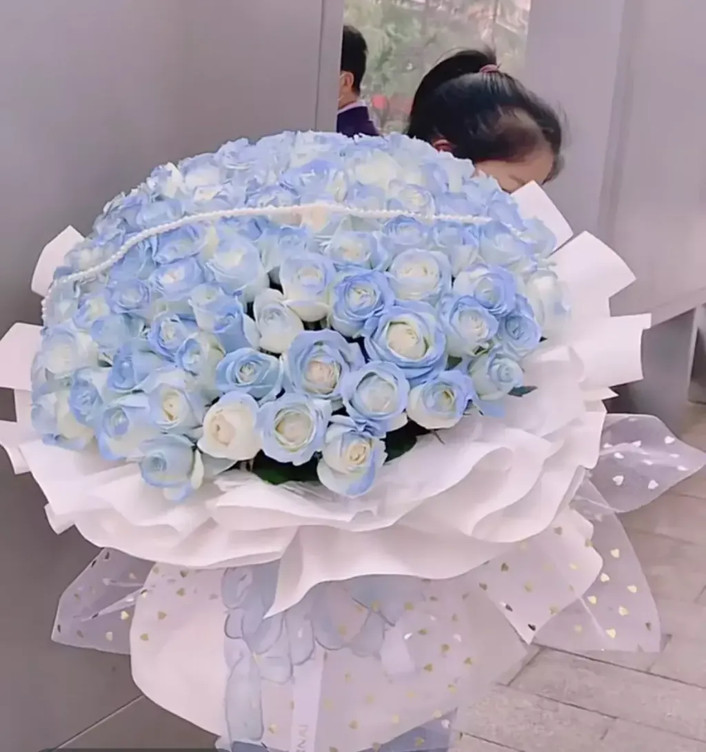 99 Light Blue Bouquet