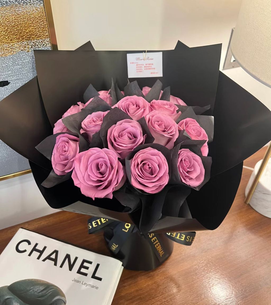 Purple Rose Bouquet 82