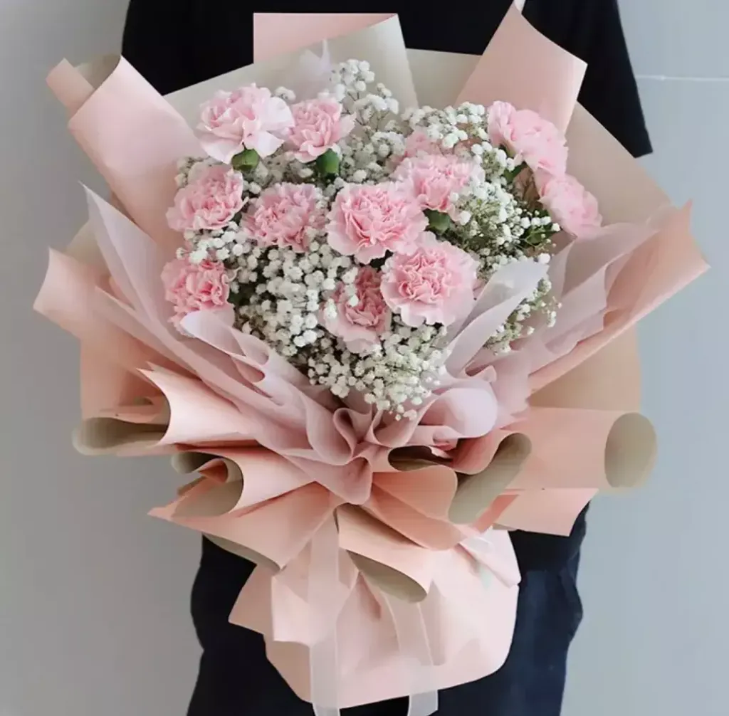 Pink carnation Bouquet 06