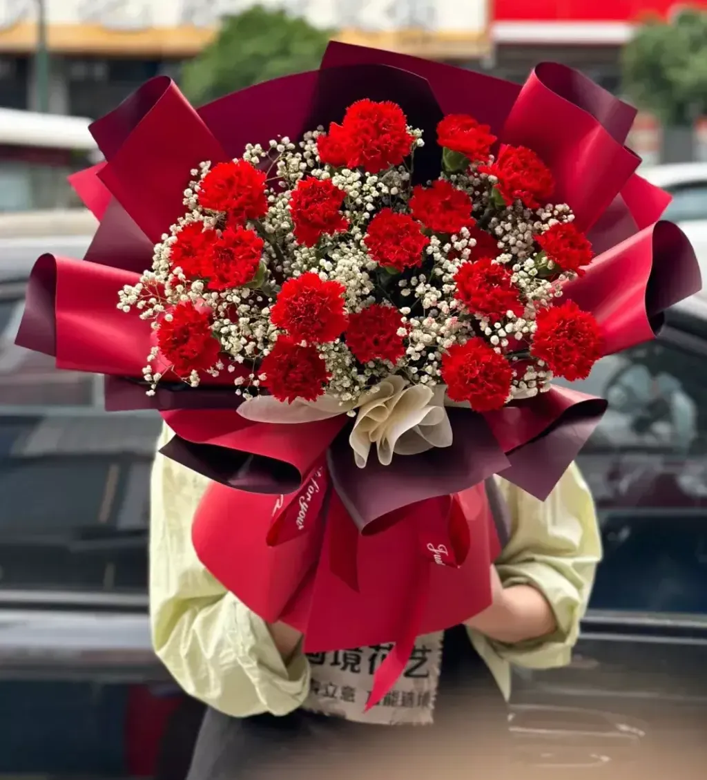 19 Red Carnation