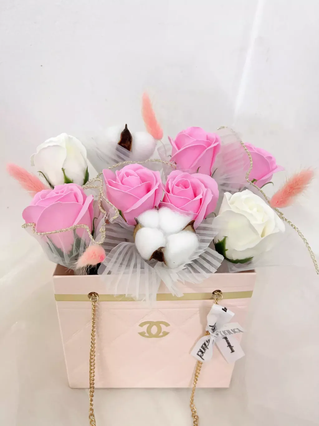 Chanel Design Bucket Soap Roses