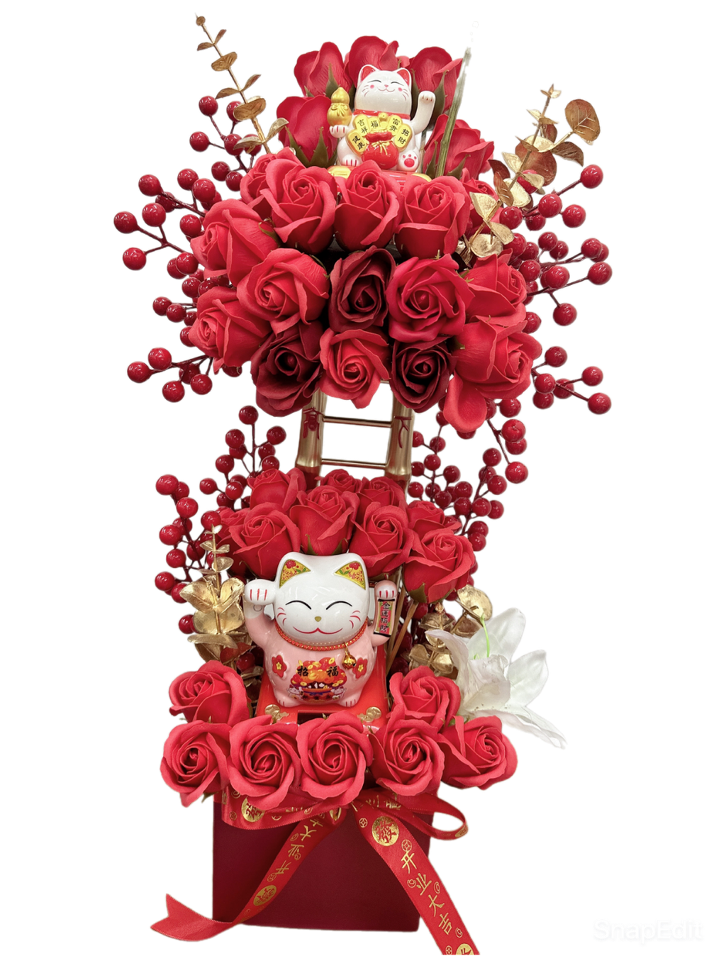 2 Tiers Opening Lucky Cat 119