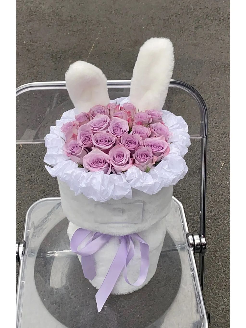 Bunny Pink Roses Bouquet 02