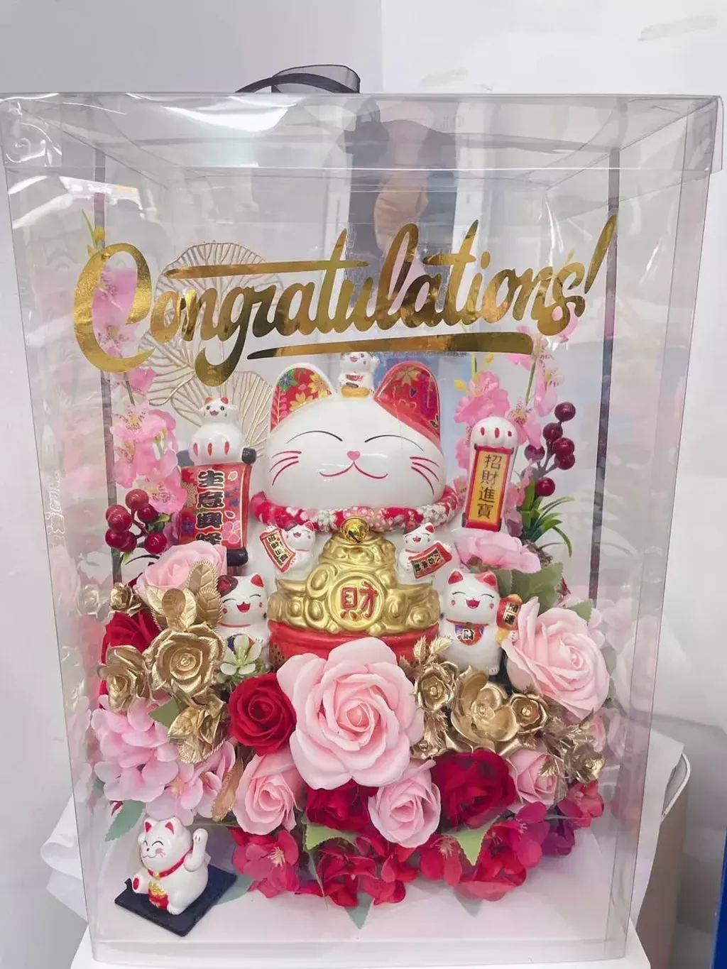 Big Lucky Cat Flower Box 01