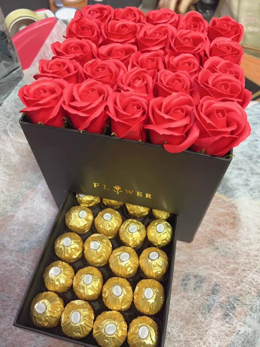 Chocolate Soap Roses Box