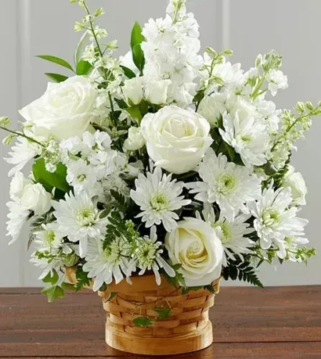 Funeral Flowers Basket 03