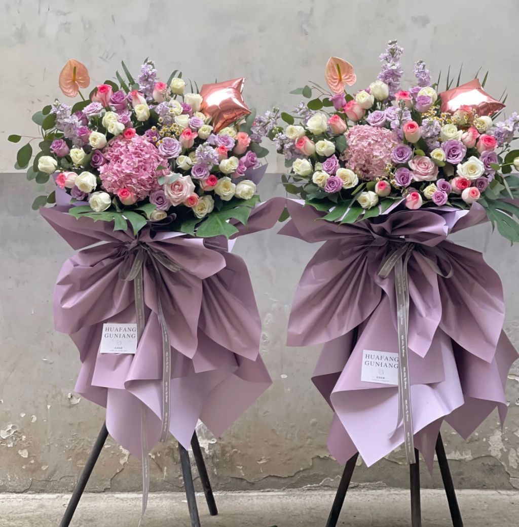 Purple Theme Opening Flower 70