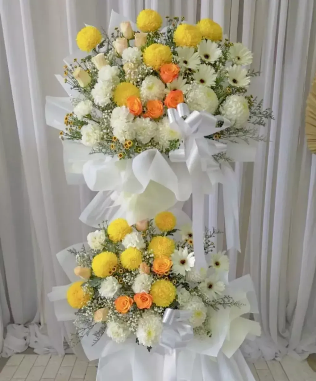 2 Tiers Condolence Stand 07