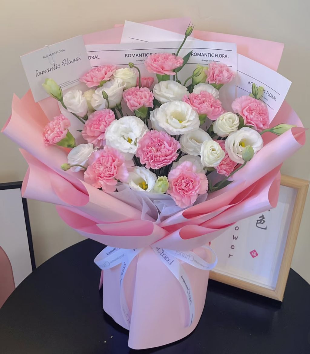 Carnation and Eustoma Bouquet