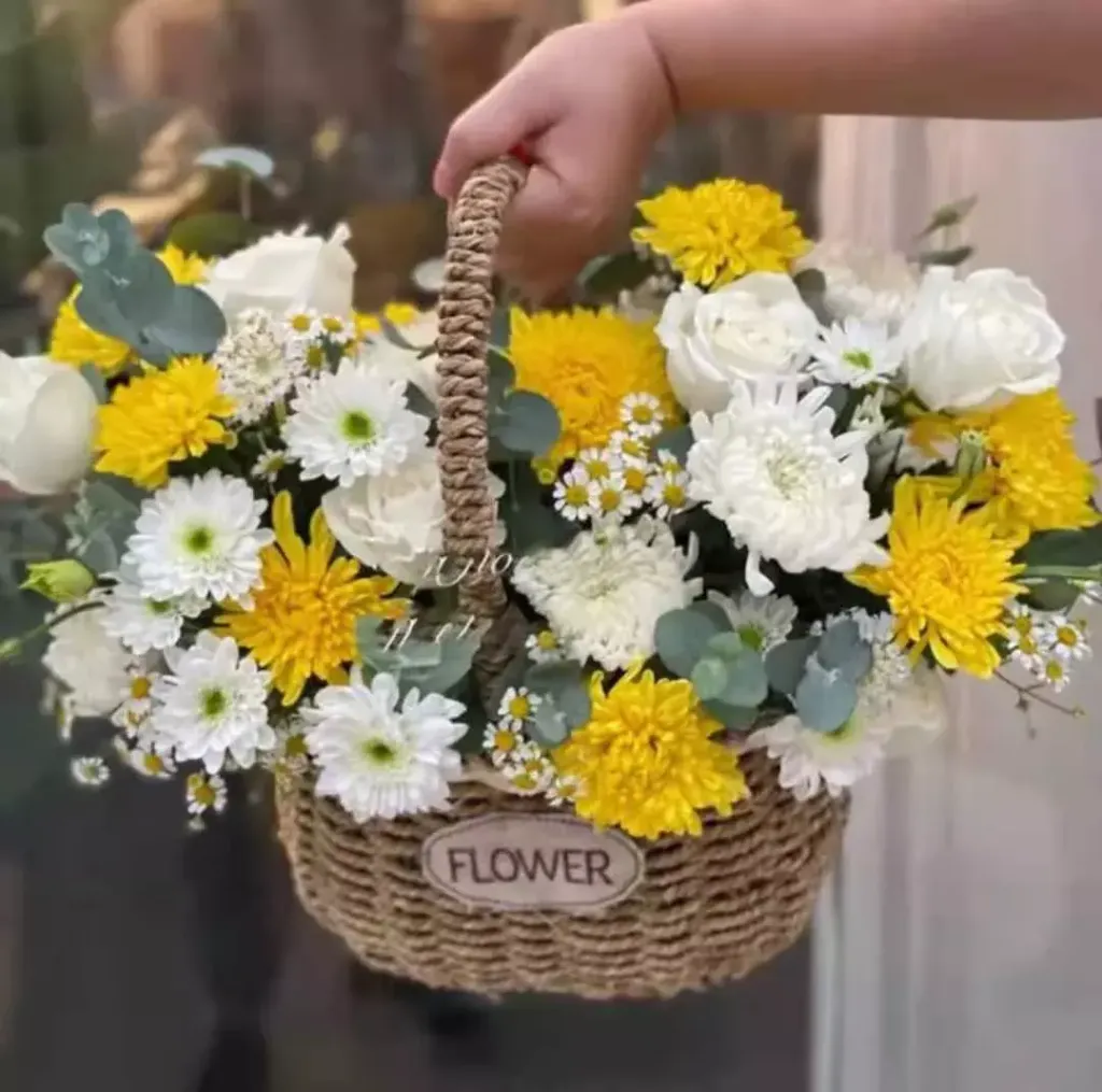 Funeral Basket Flower 03