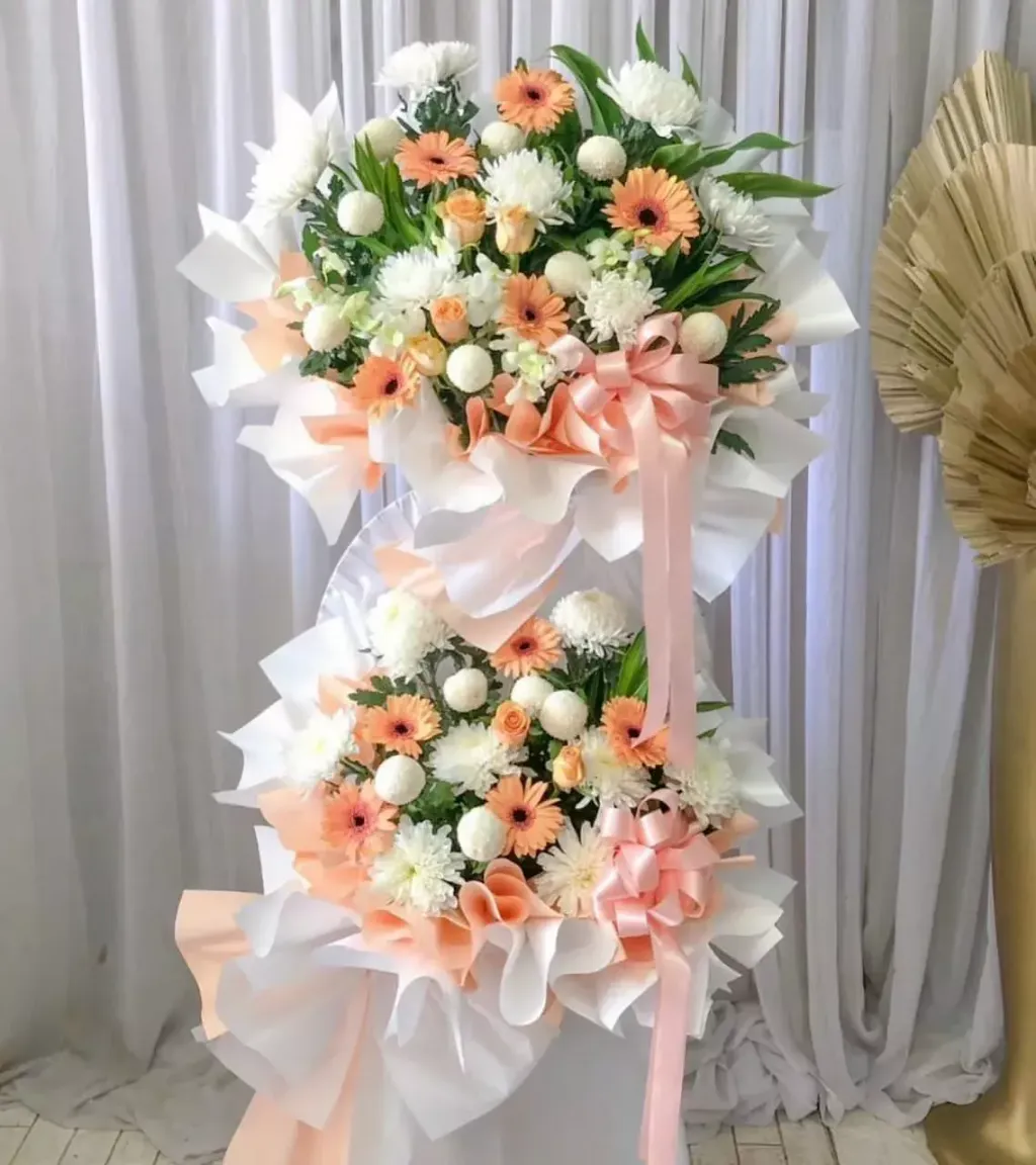 2 Tiers Condolence Stand 06