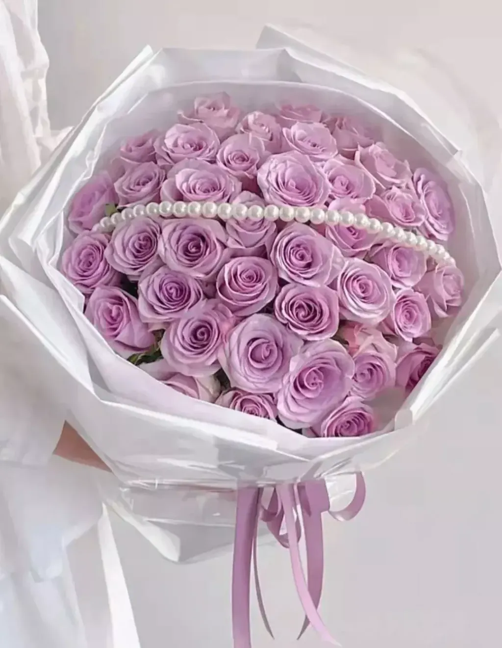 50 Purple Roses Bouquet