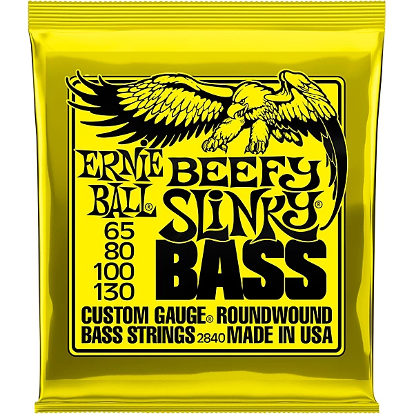 Beefy Slinky Nickel Wound Electric Bass Guitar Strings 65