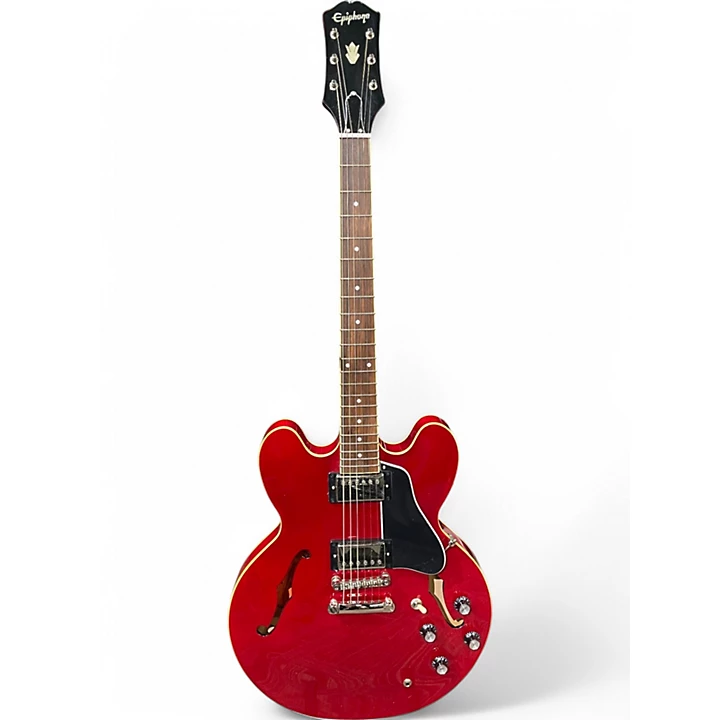 Used Epiphone ES355 Cherry Hollow Body Electric Guitar