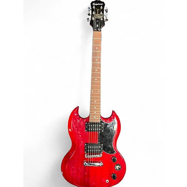 Used Epiphone SG Candy Apple Red Solid Body Electric Guitar