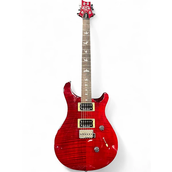 Used PRS SE Custom 24 Cherry Solid Body Electric Guitar