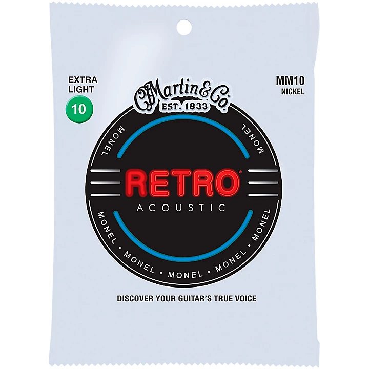MM10 Retro Extra Light Acoustic Guitar Strings