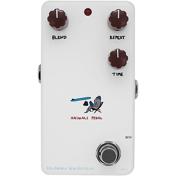 Relaxing Walrus Delay V2 Effects Pedal White