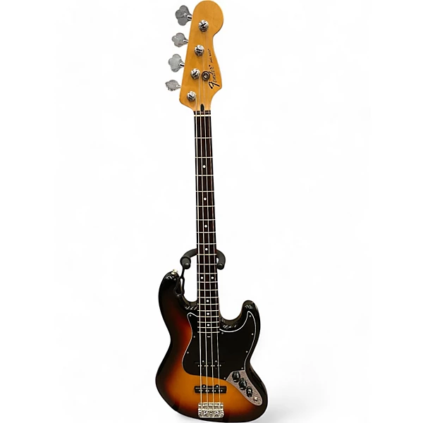 Used 2009 Fender JAZZ BASS 3 Tone Sunburst Electric Bass Guitar