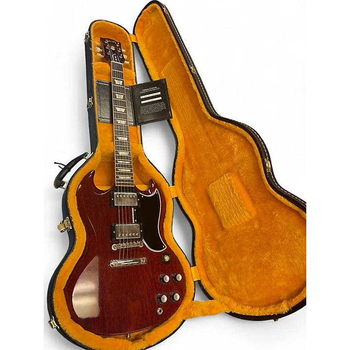 Used Gibson 61 Les Paul SG Standard Cherry Solid Body Electric Guitar