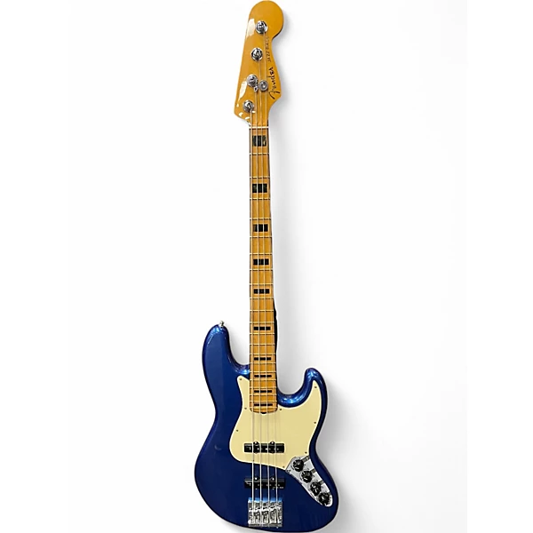 Fender Used Fender American Ultra Jazz Bass Cobra Blue Electric Bass Guitar