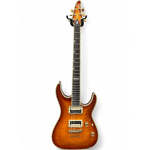 ESP Used ESP ltd h1000 sunburst Solid Body Electric Guitar.gc