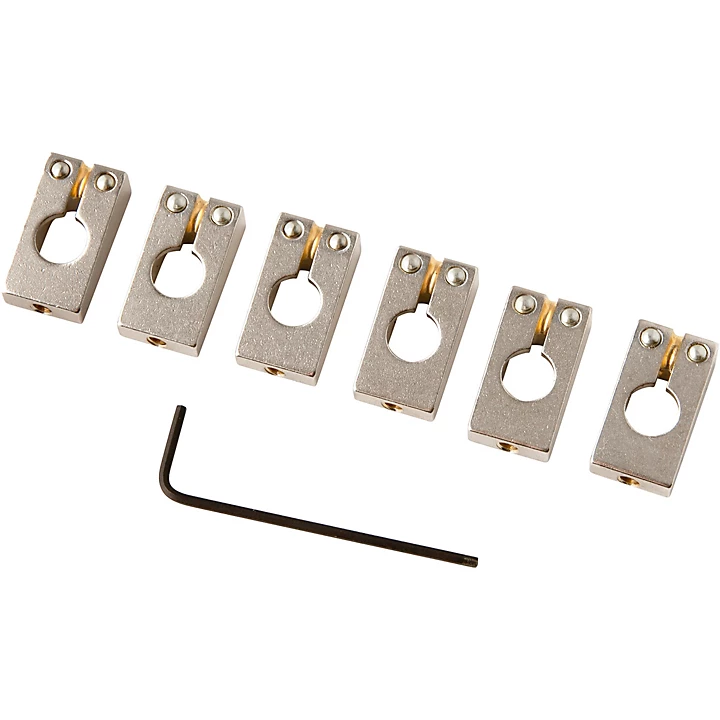 Machined Tremolo Saddles for Core Guitars Set of 6 Nickel