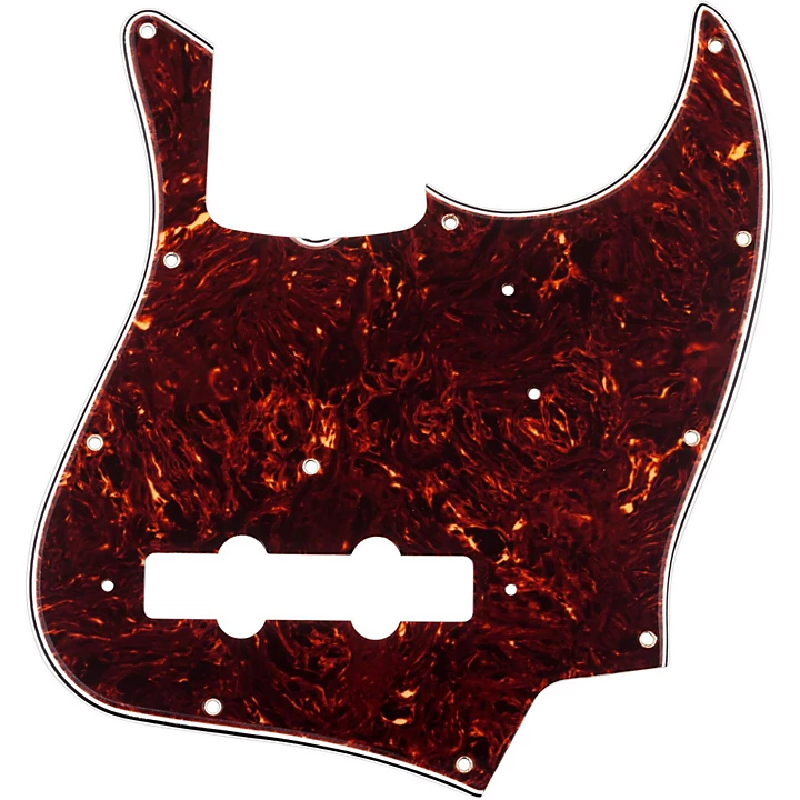 11 Hole 64 Jazz Bass Pickguard 3 Ply Brown Shell