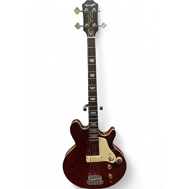 Used Epiphone Jack Casady Signature Burgundy Electric Bass Guitar