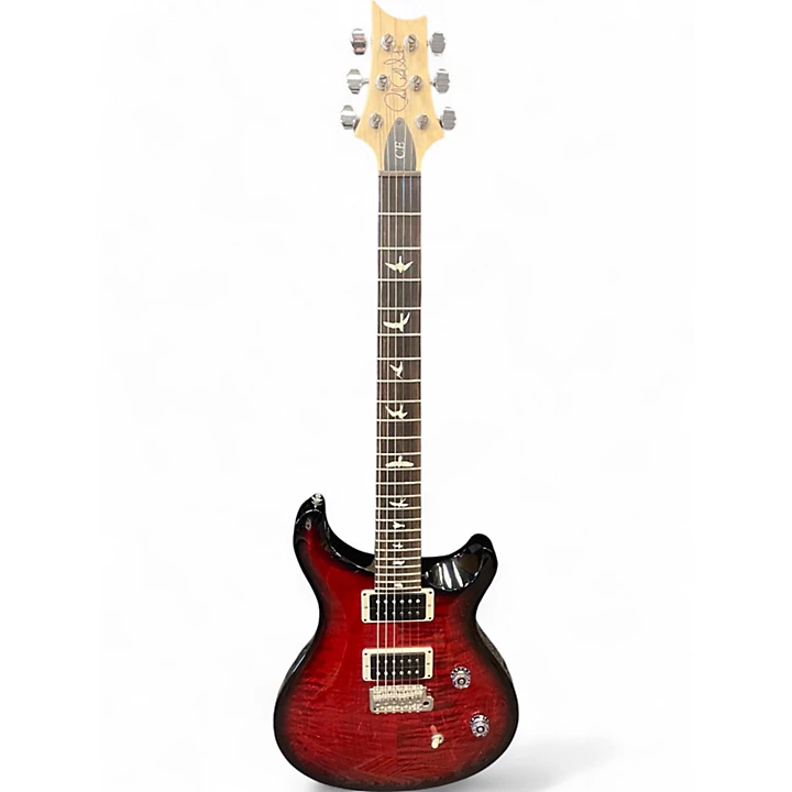 Used PRS CE24 FIRE RED BURST Solid Body Electric Guitar