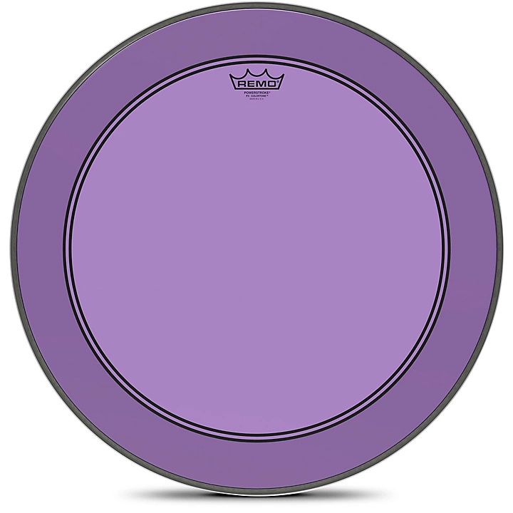 Powerstroke P3 Colortone Purple Bass Drum Head 22 in