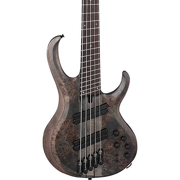 BTB805MS 5 String Multi Scale Electric Bass Transparent Gray Flat