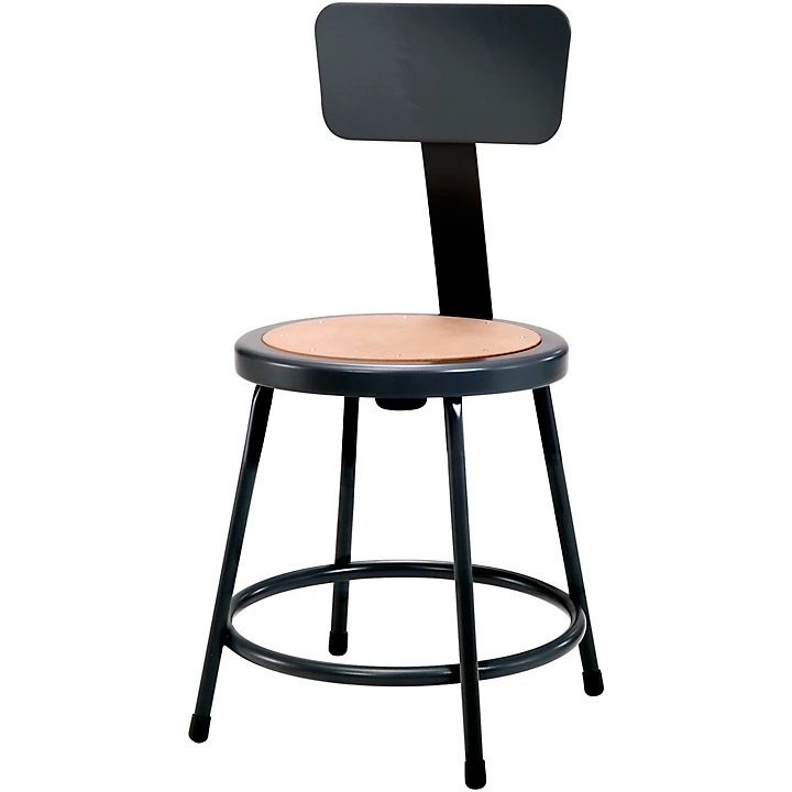 Heavy Duty Steel Stool With Backrest