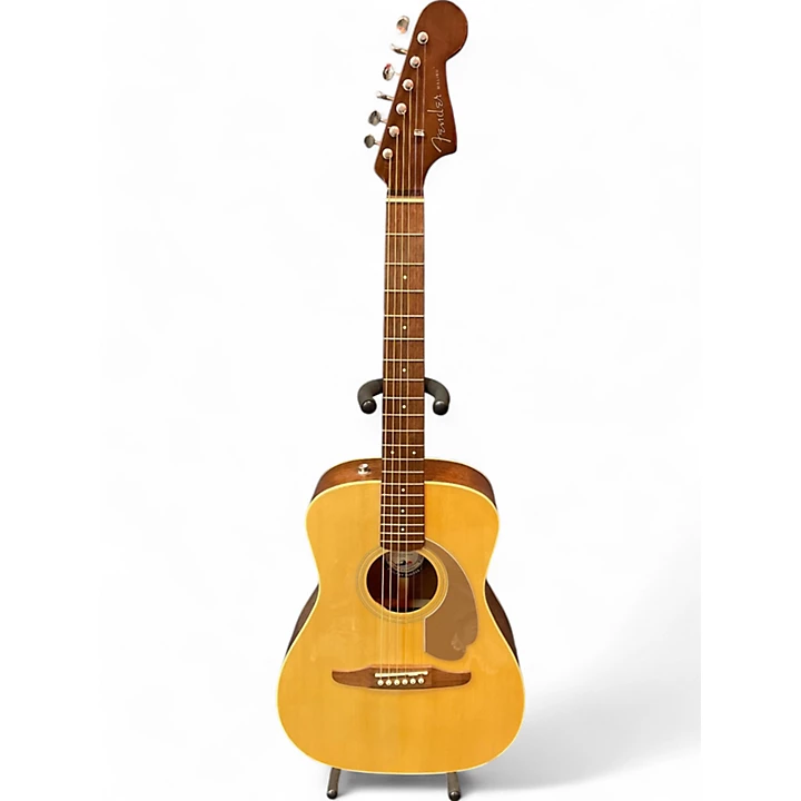 Used Fender Malibu Player Natural Acoustic Electric Guitar