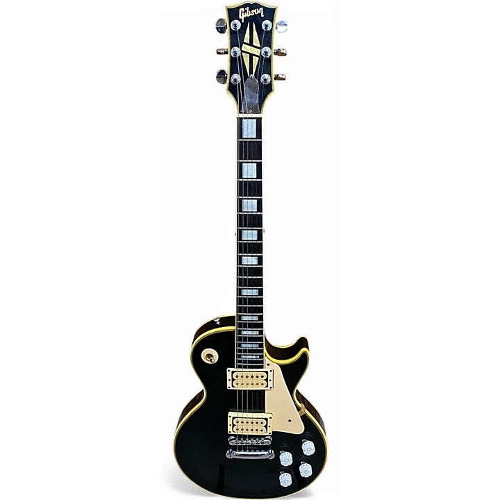 Vintage 1969 Gibson Les Paul Custom Black Solid Body Electric Guitar