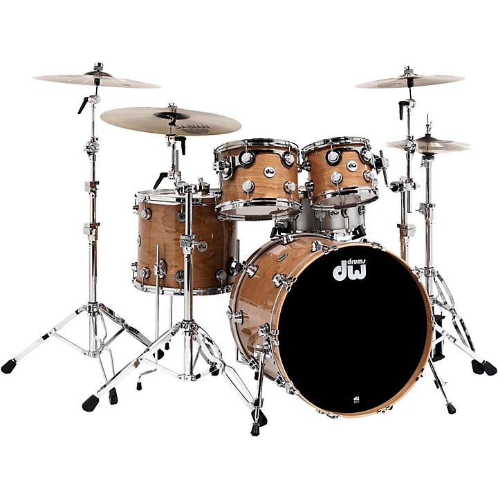 Collectors Cherry 4 Piece Lacquer Custom Shell Pack Natural With Chrome Hardware