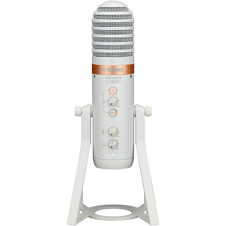 AG01 Streaming Loopback Audio USB Microphone White