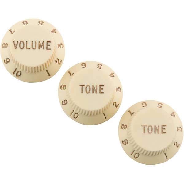 Road Worn Stratocaster Knobs Aged White