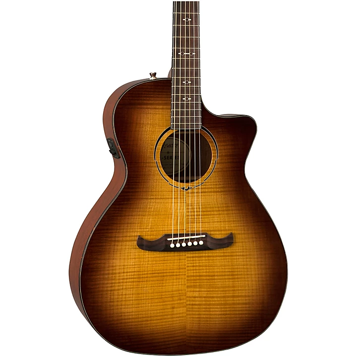 FA 345CE Auditorium Acoustic Electric Guitar 3 Tone Tea Burst