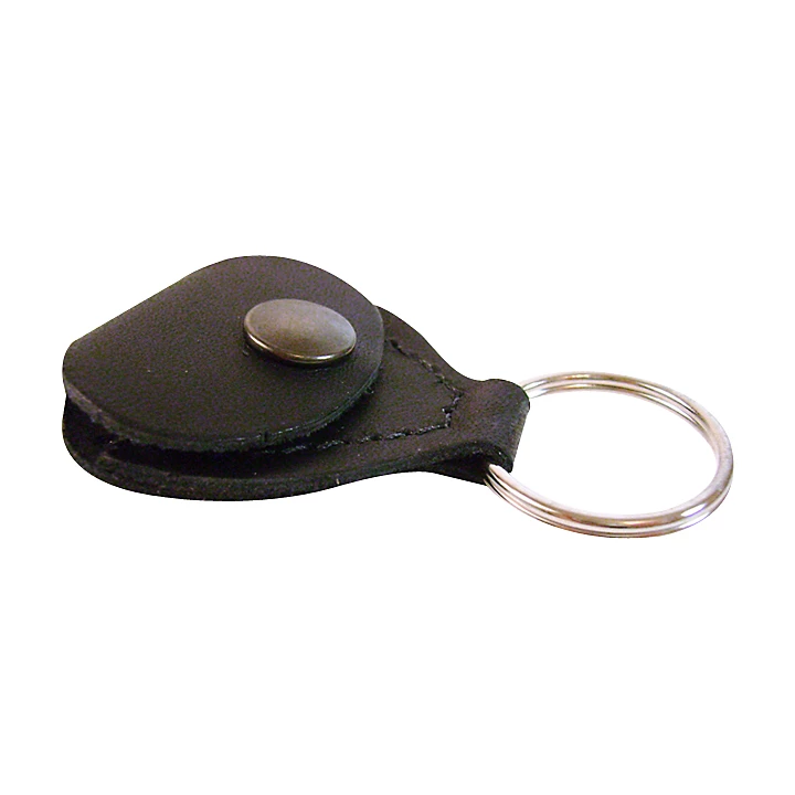 Leather Guitar Pick Key Chain