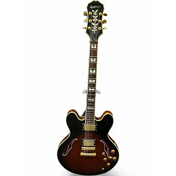 Used Epiphone Sheraton 2 Color Sunburst Hollow Body Electric Guitar